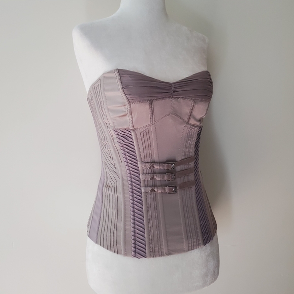 Karen Millen Tops - Karen Millen Vintage Silk Bustier Corset Top